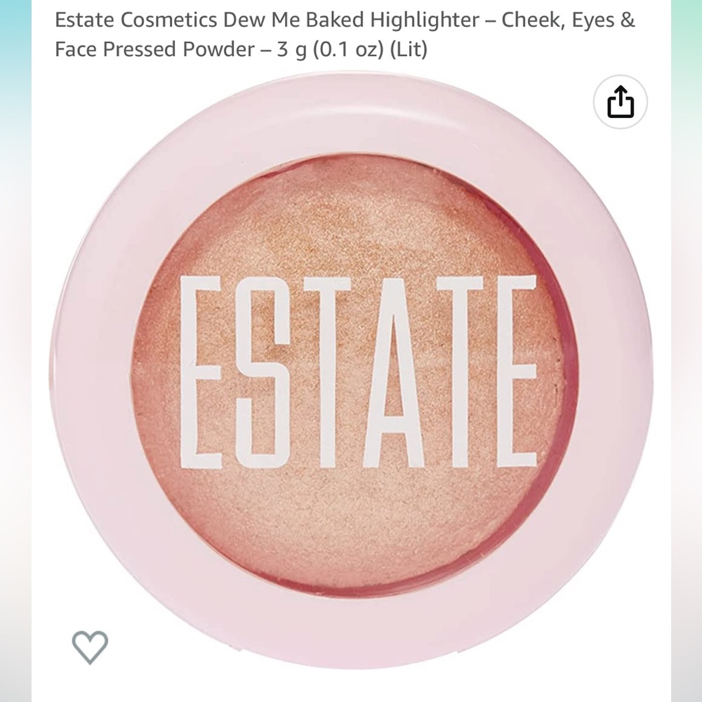 DEW ME baked highlight powder Lit BNIB